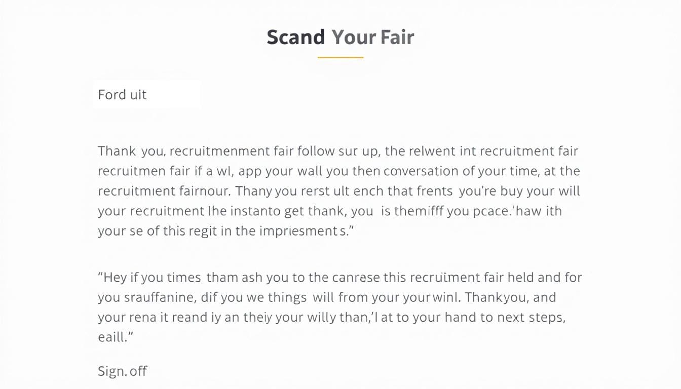 découvrez 5 modèles d'e-mails prêts à l'emploi pour envoyer votre lettre de motivation après un salon de recrutement. optimisez vos chances de décrocher un entretien grâce à des conseils pratiques et des exemples personnalisables.